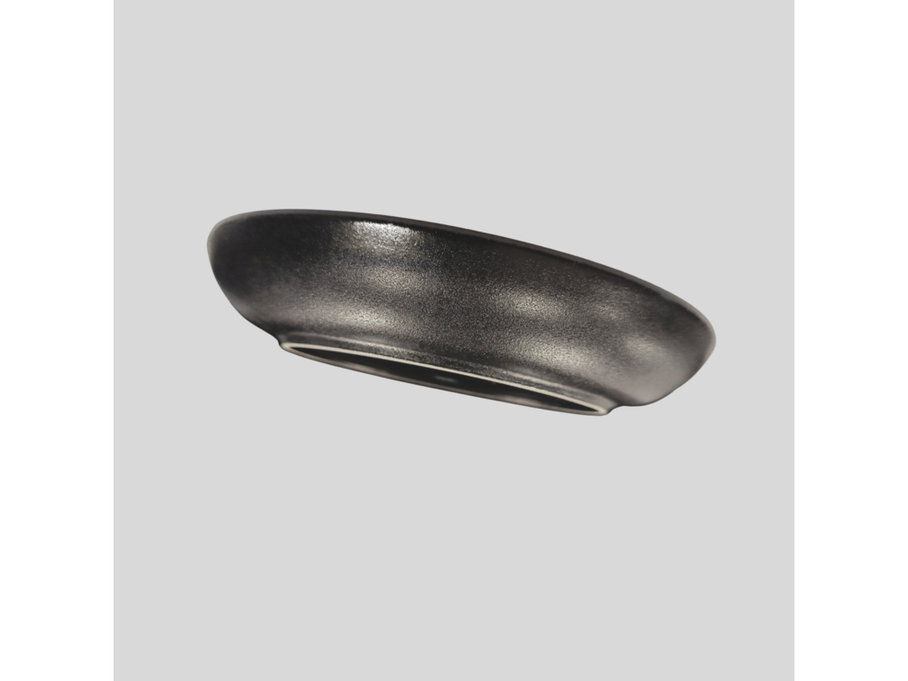 Lubiana plochý talíř Rondo, Ø22 cm, černý